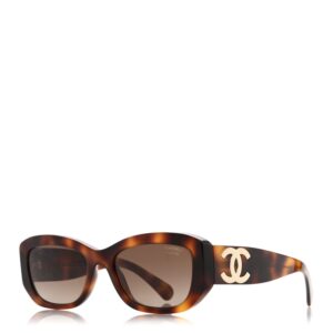 Acetate Polarized Rectangle Sunglasses 5493 Tortoise