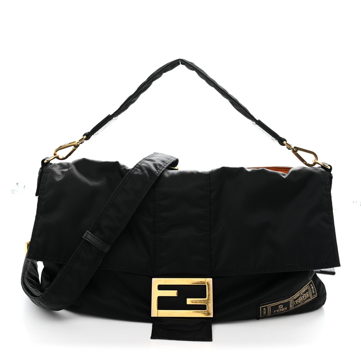 Fendi x Porter Nylon Regular Belt Baguette (Black)