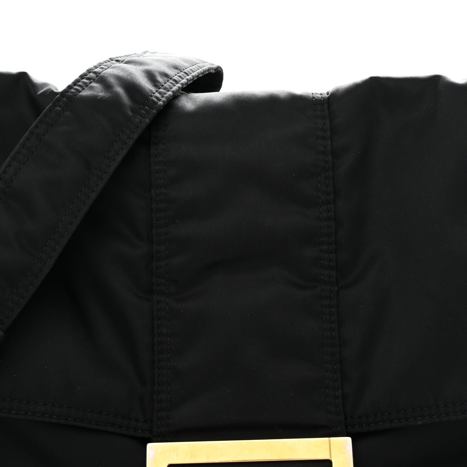 Fendi x Porter Nylon Regular Belt Baguette (Black) - Image 8