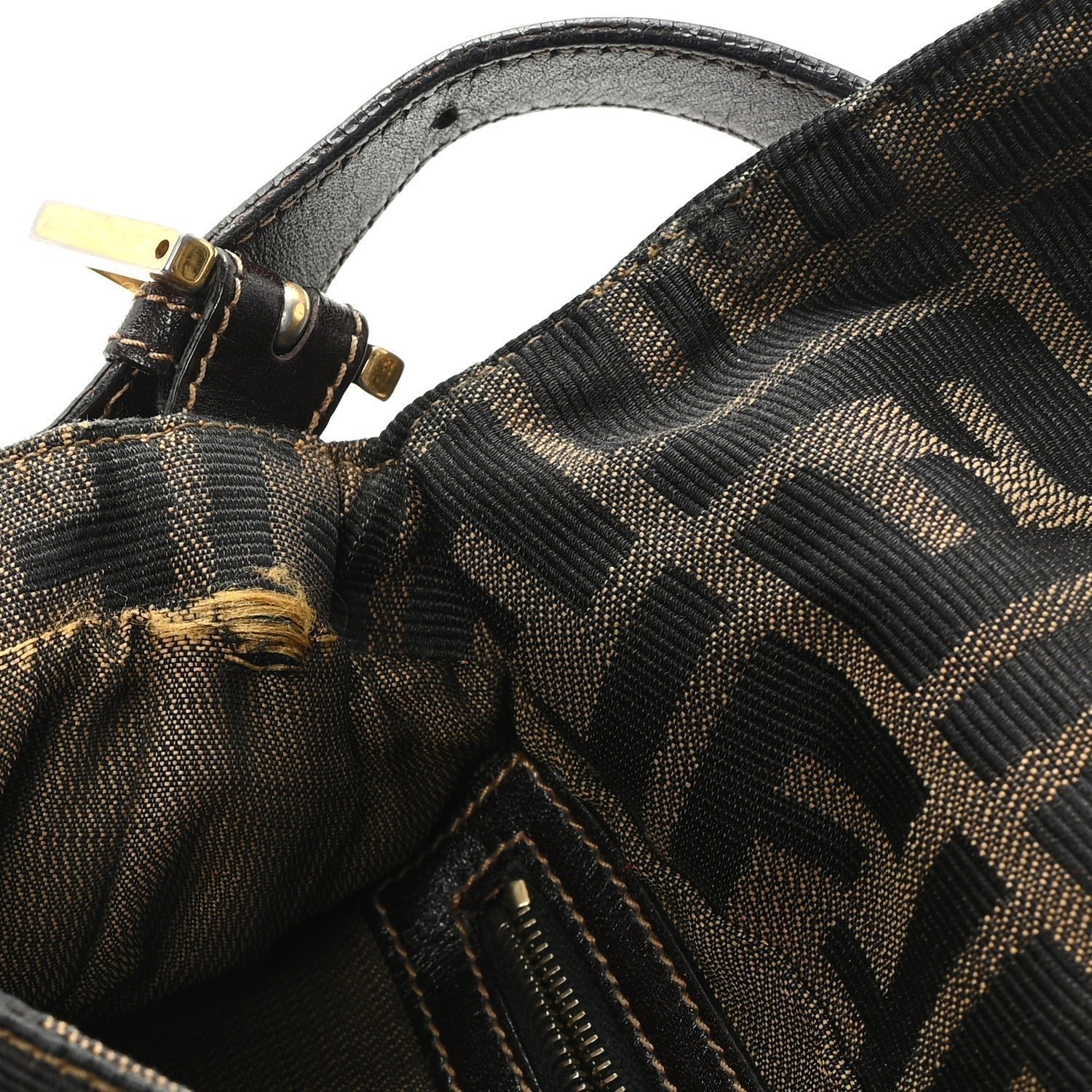 Fendi Baguette® FF Fabric Brown - Image 12