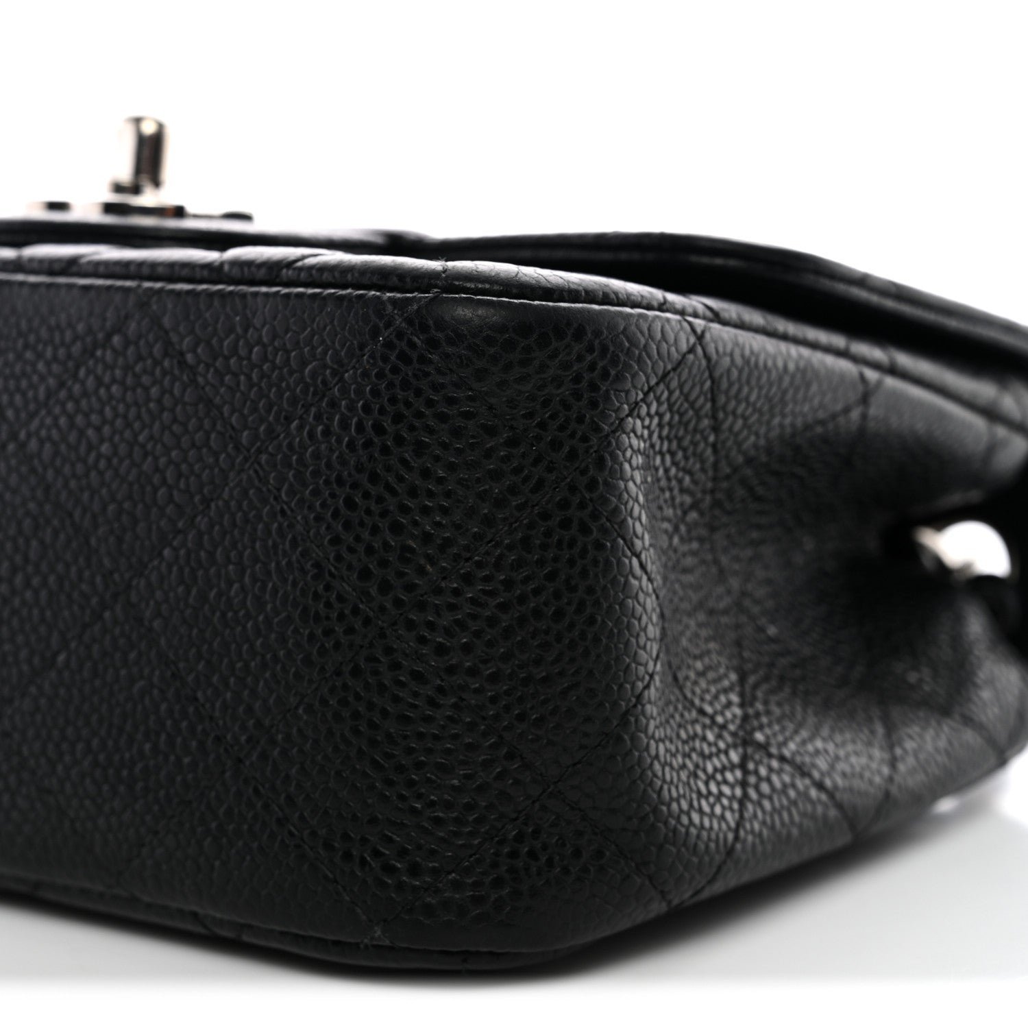 Caviar Quilted Mini Square Flap Black - Image 9