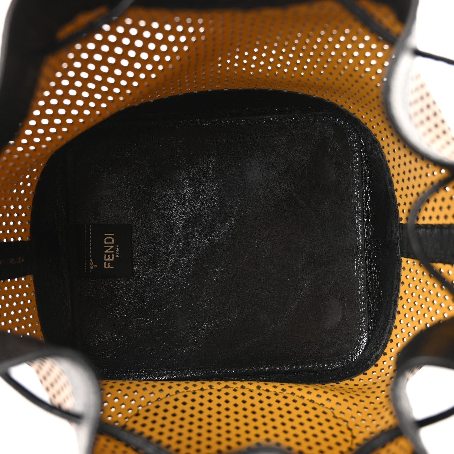 Fendi Vitello Liberty Perforated Small Mon Tresor Bucket Bag - Image 5