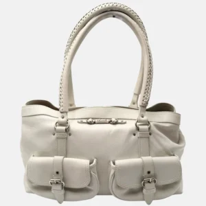 My Dior Satchel White Leather