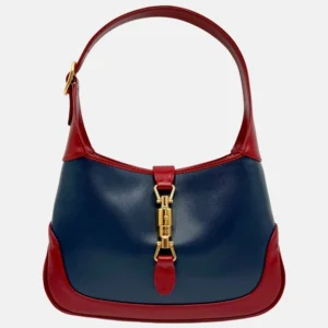 Jackie 1961 Hobo Blue Agata Cherry Red Lux Calfskin Small