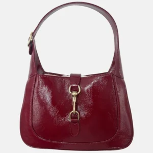 Jackie 1961 Shoulder Bag Burgundy Patent Leather