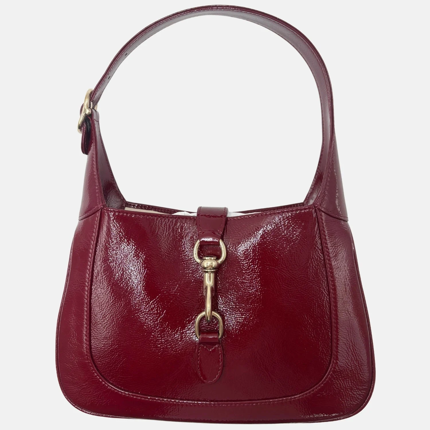 Jackie 1961 Shoulder Bag Burgundy Patent Leather
