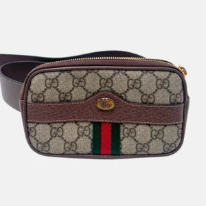 Ophidia GG Supreme Belt Bag Brown Canvas