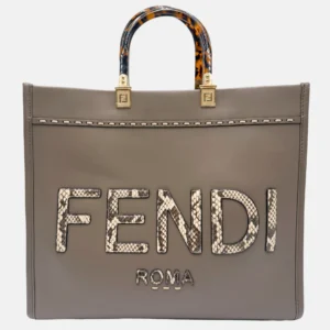 Sunshine Shopper Tote Python Letters Large