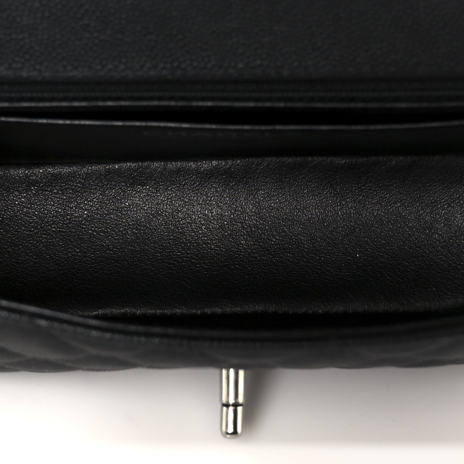 Caviar Quilted Mini Rectangular Flap Black - Image 5