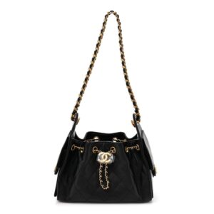Caviar Quilted Mini Chanel 25 Handbag Black