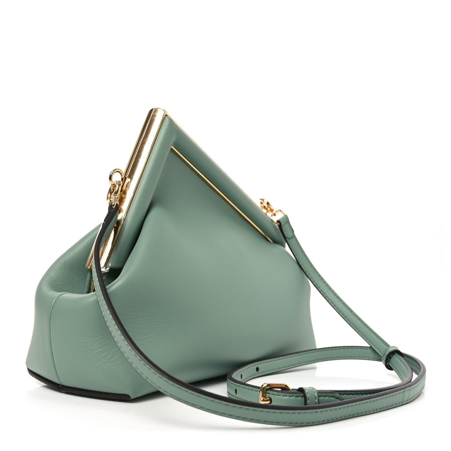 Fendi First Small Menta Shiny Nappa Leather Bag - Image 3