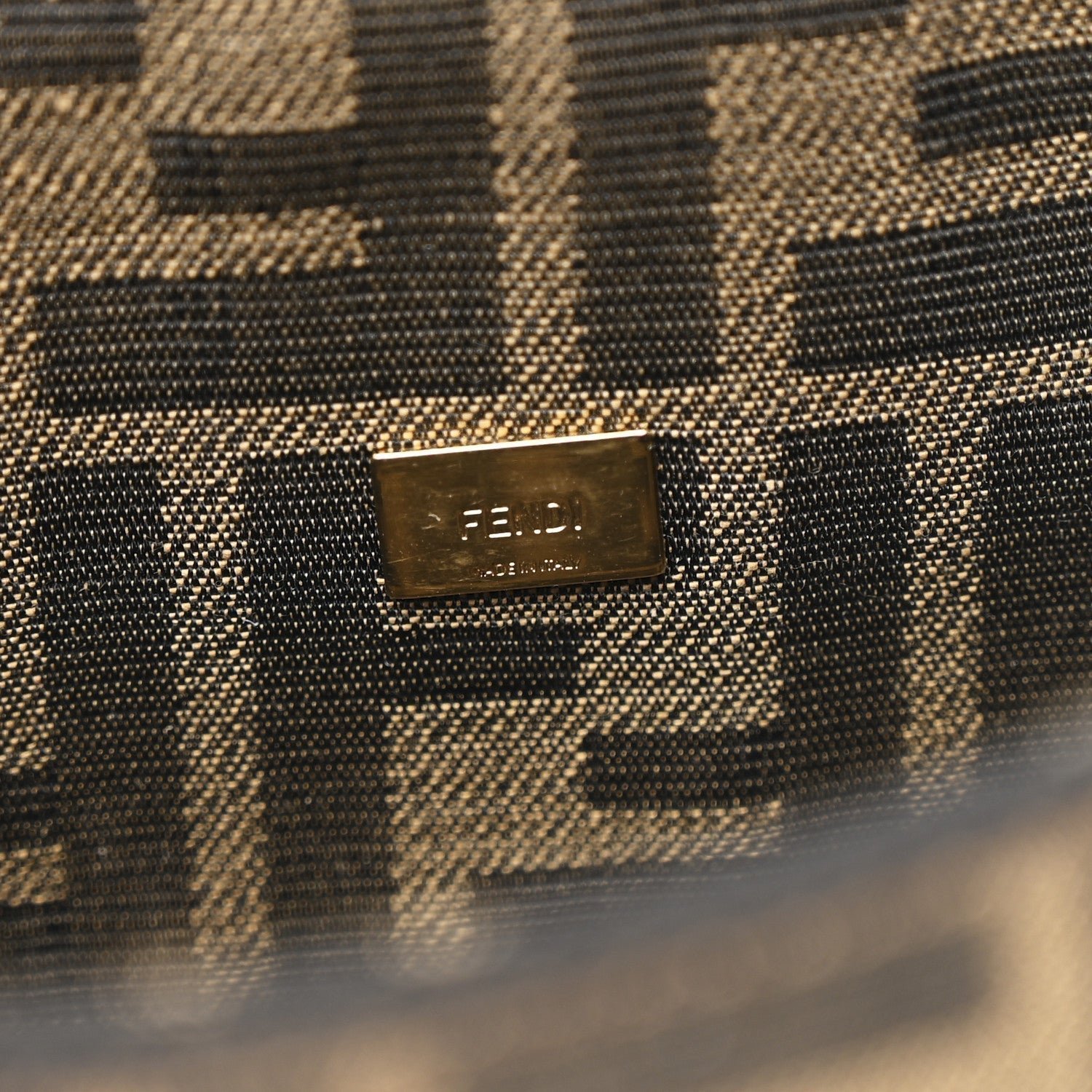 Fendi Fabric Jacquard FF 1974 Mini Baguette - Image 6