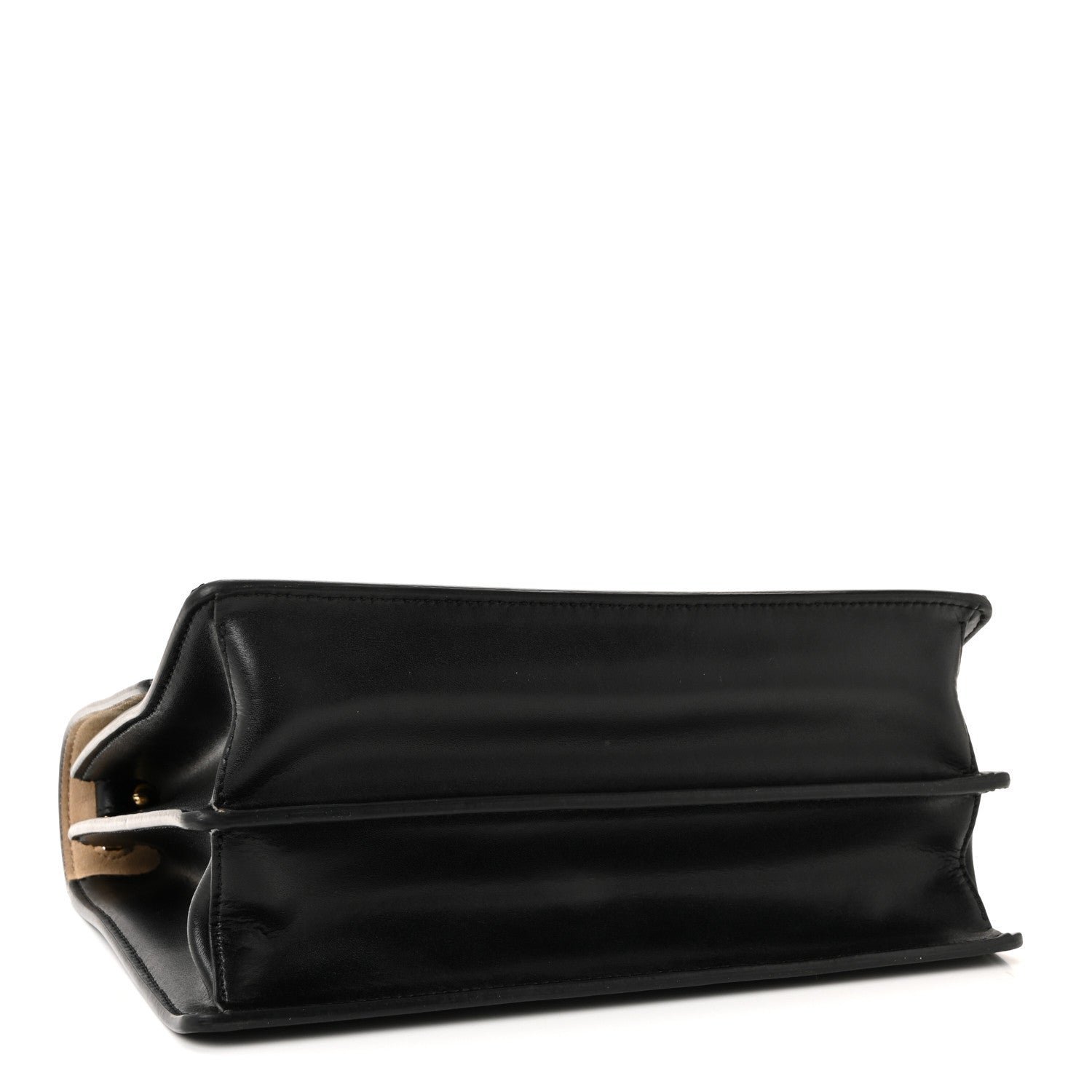 Fendi Vitello Liberty Lucido Metal Monster Eyes Studded Kan I Shoulder Bag - Image 4