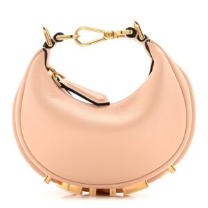 Fendi Vitello Grace Matte Nano Fendigraphy Hobo Charm