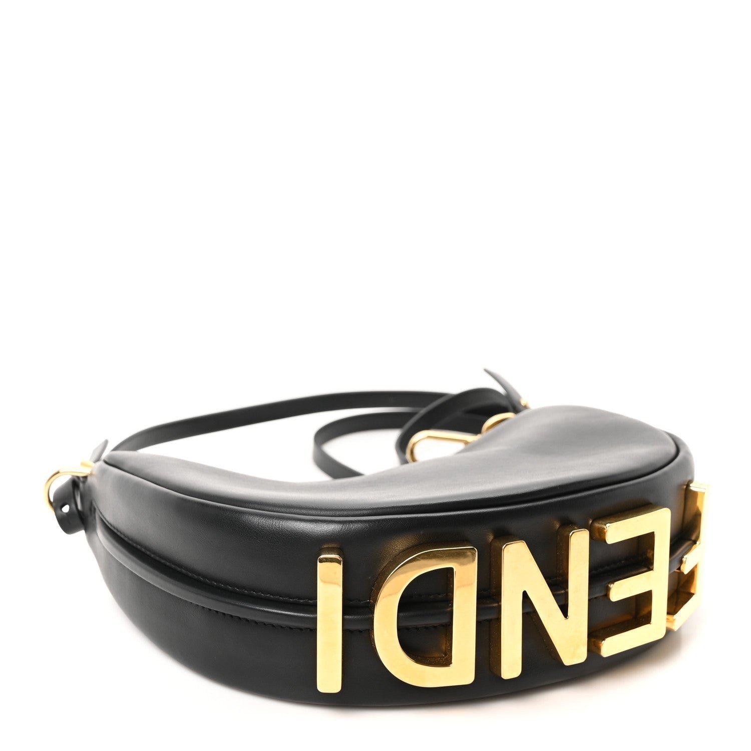 Fendi Vitello Grace Matte Mini Fendigraphy Hobo Bag - Image 4