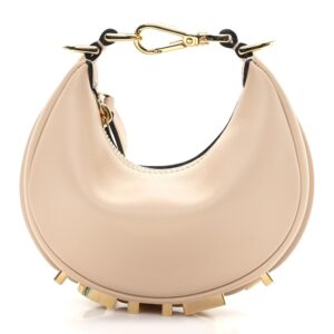 Fendi Vitello Grace Matte Nano Fendigraphy Hobo Charm