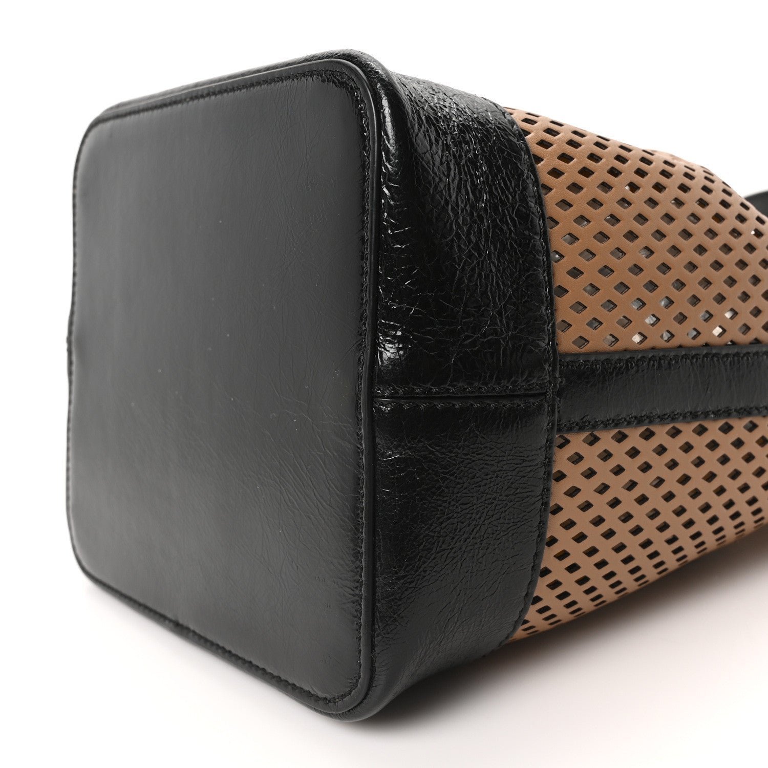 Fendi Vitello Liberty Perforated Small Mon Tresor Bucket Bag - Image 10