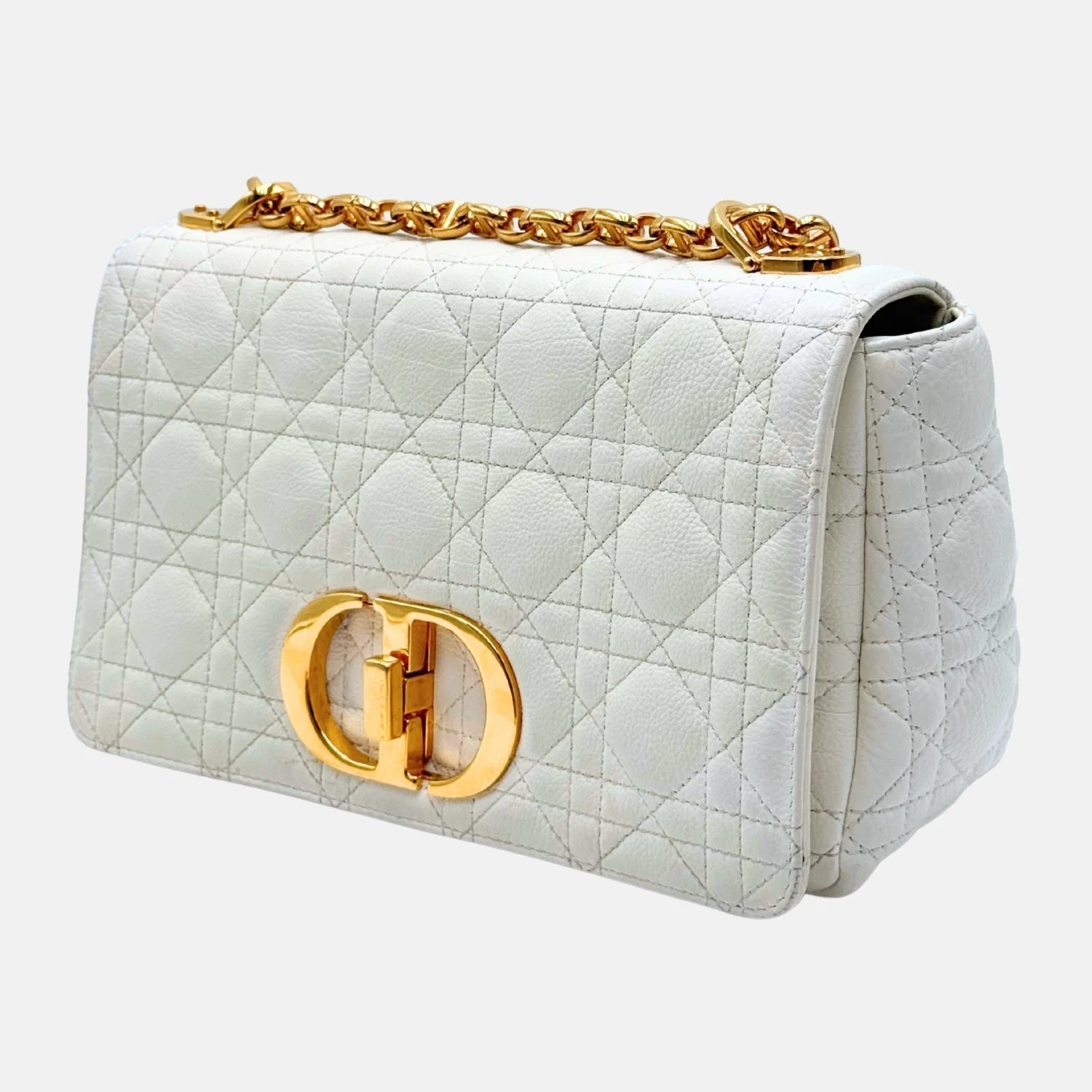 Caro Bag Ivory Lambskin Cannage Large - Image 3