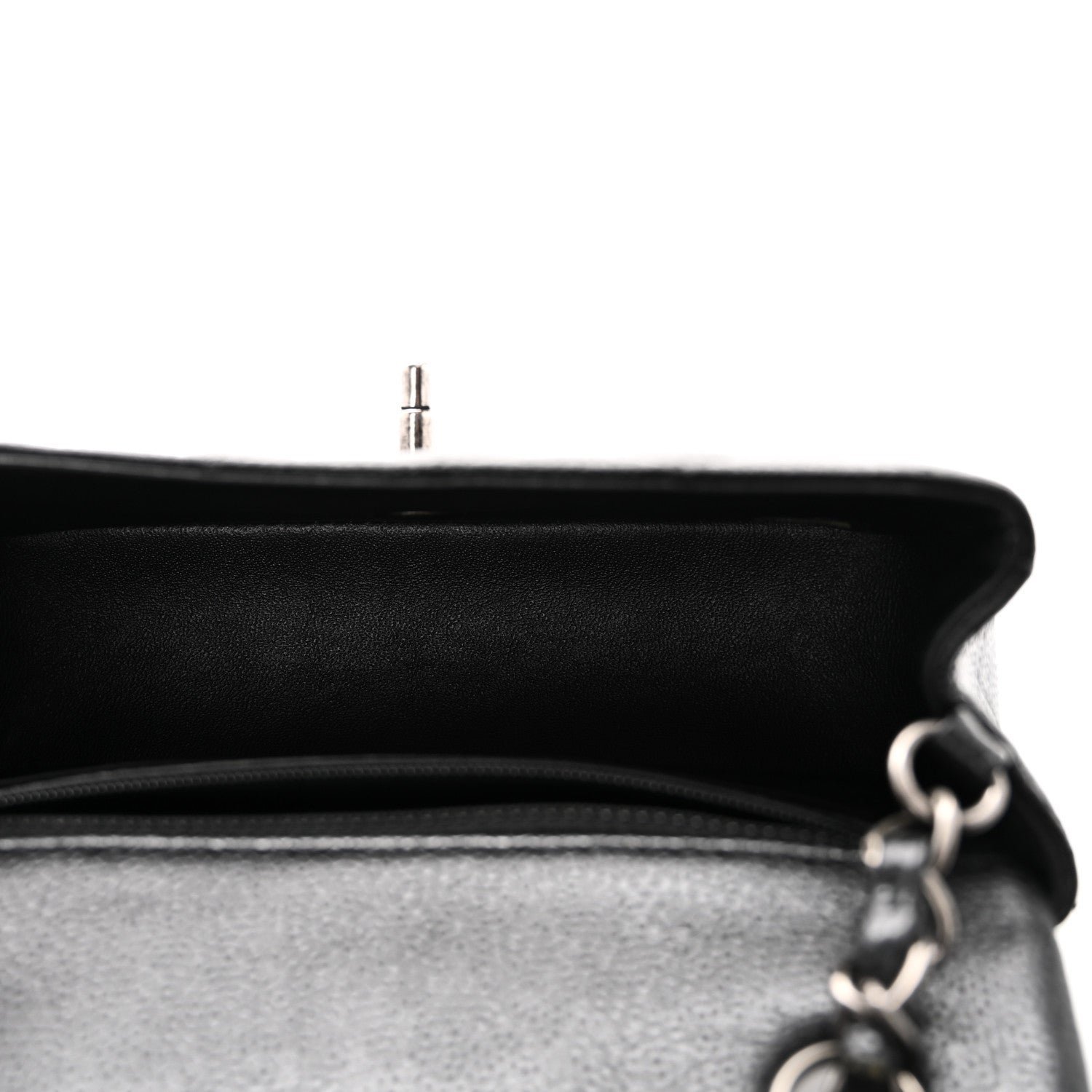 Caviar Quilted Mini Rectangular Flap Black - Image 5