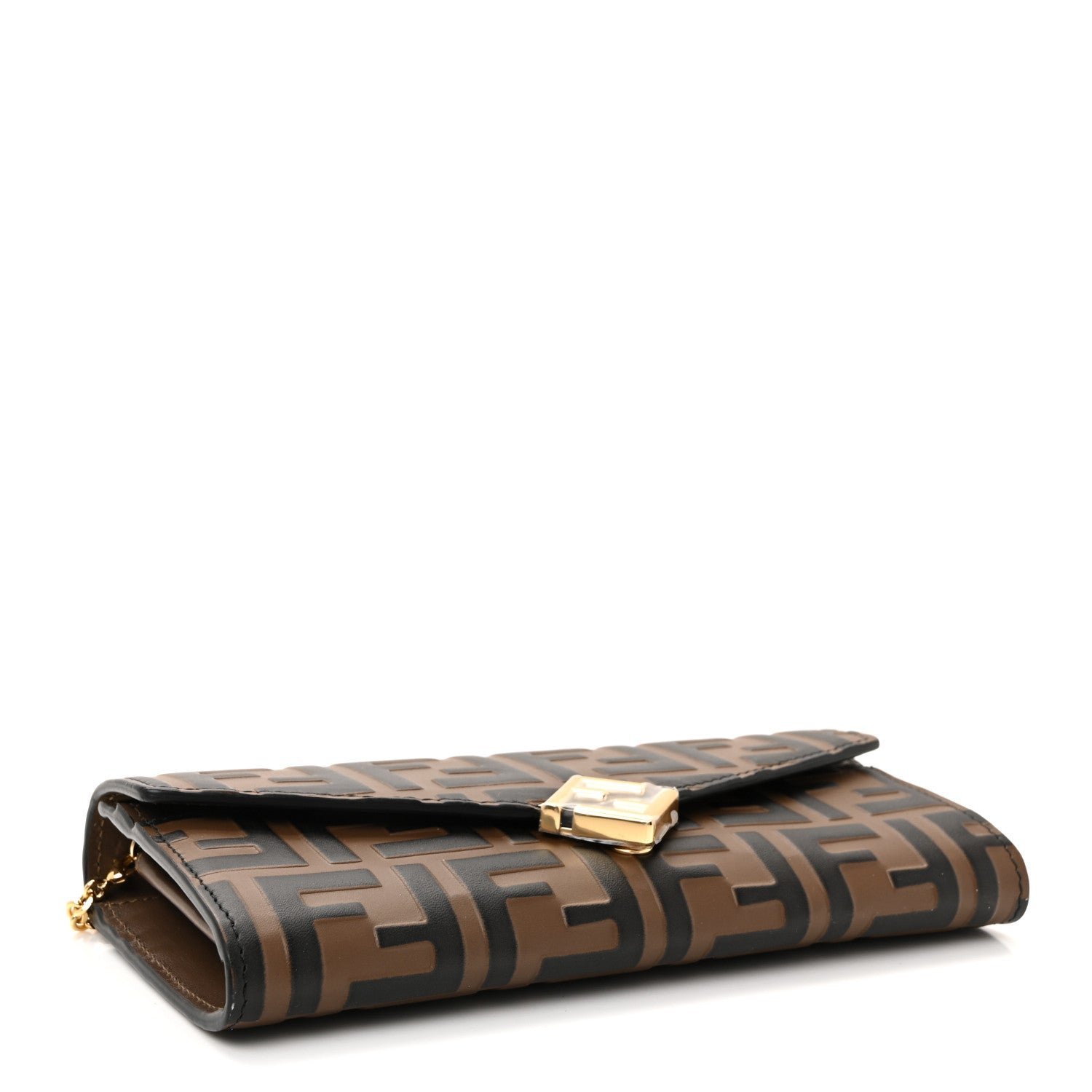 F is Fendi Continental Wallet on Chain (Maya/Black) - Image 4