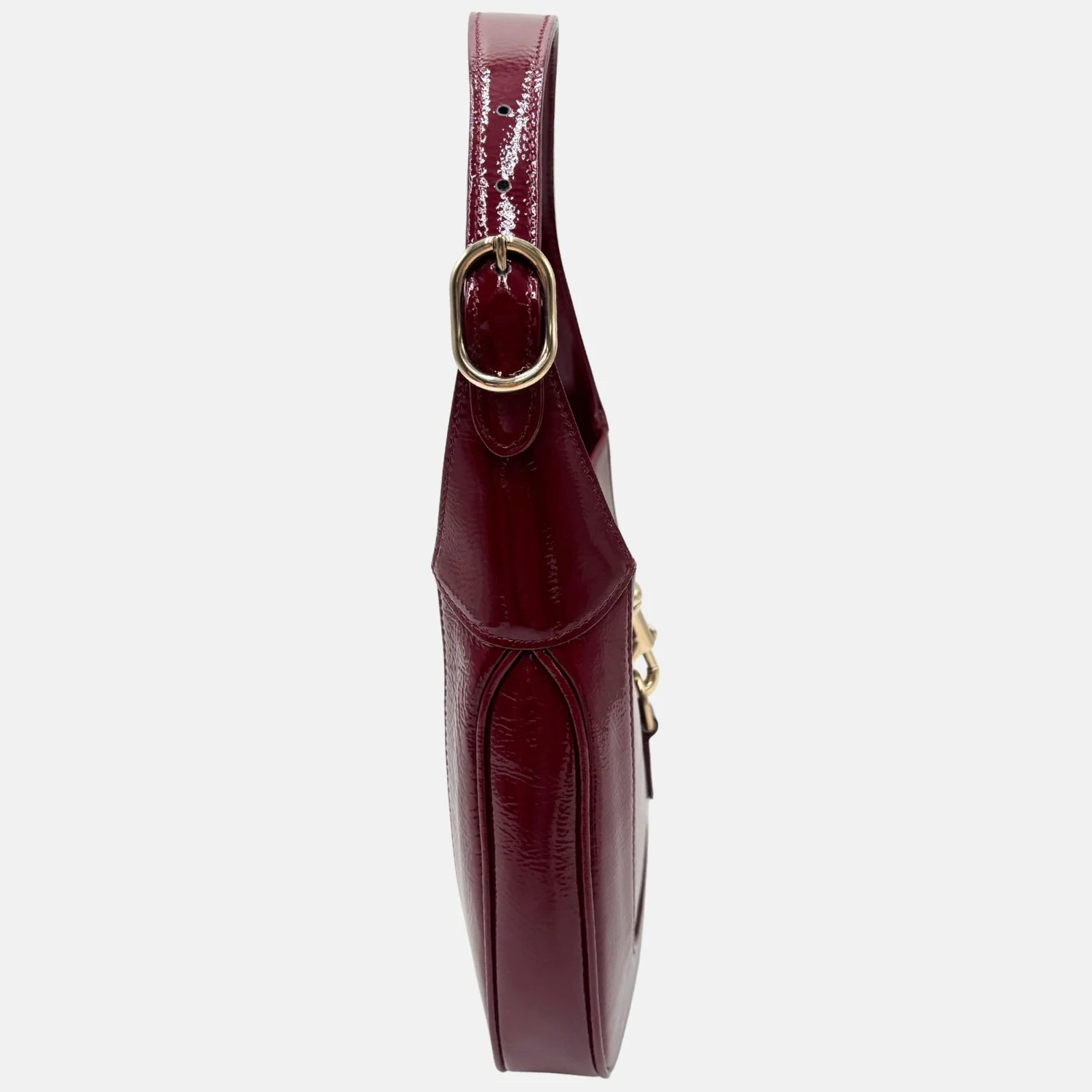 Jackie 1961 Shoulder Bag Burgundy Patent Leather - Image 4
