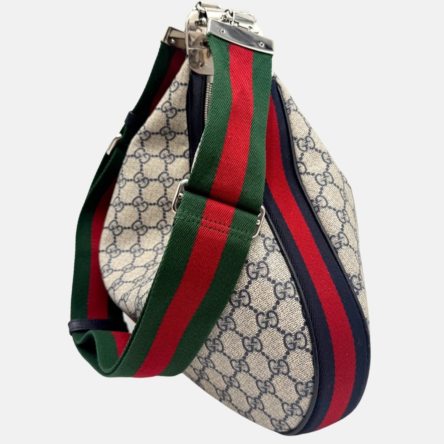 Attache Shoulder Bag Beige Supreme Monogram Calfskin Large - Image 4