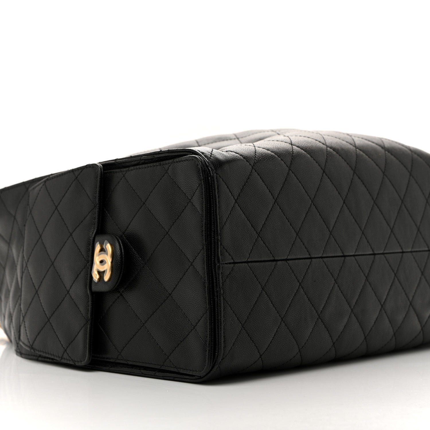 Caviar Quilted Large Chanel 25 Handbag Black - Image 10