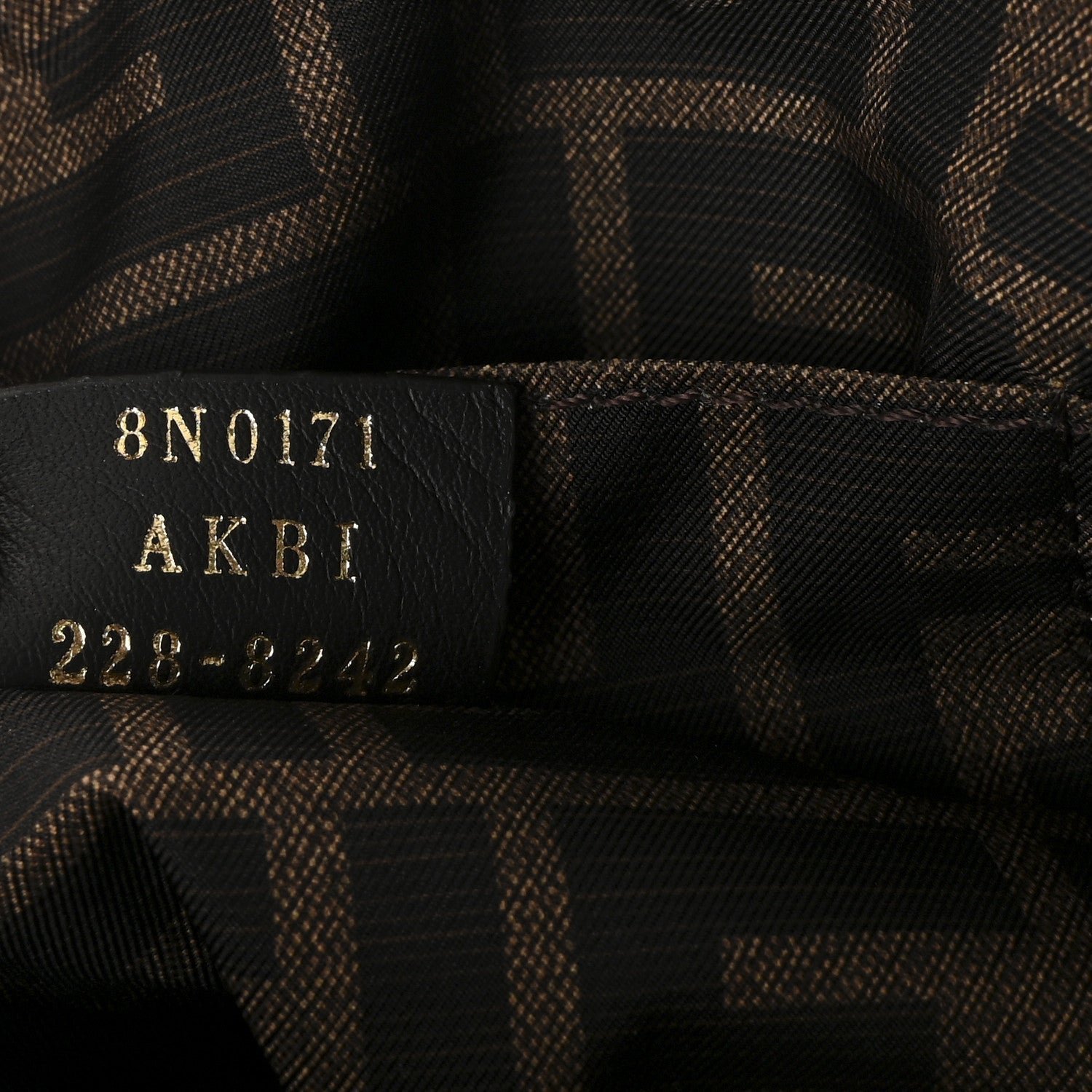 Fendi Fabric Jacquard FF 1974 Medium Trapezoid Beauty Pouch - Image 7