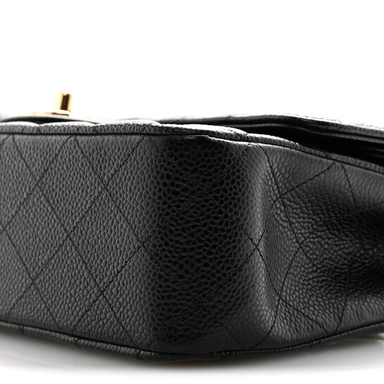Caviar Quilted Medium Double Flap Black - Image 10
