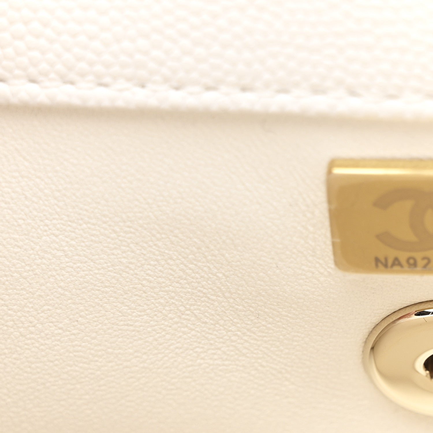 Caviar Quilted Mini Coco Handle Flap White - Image 8