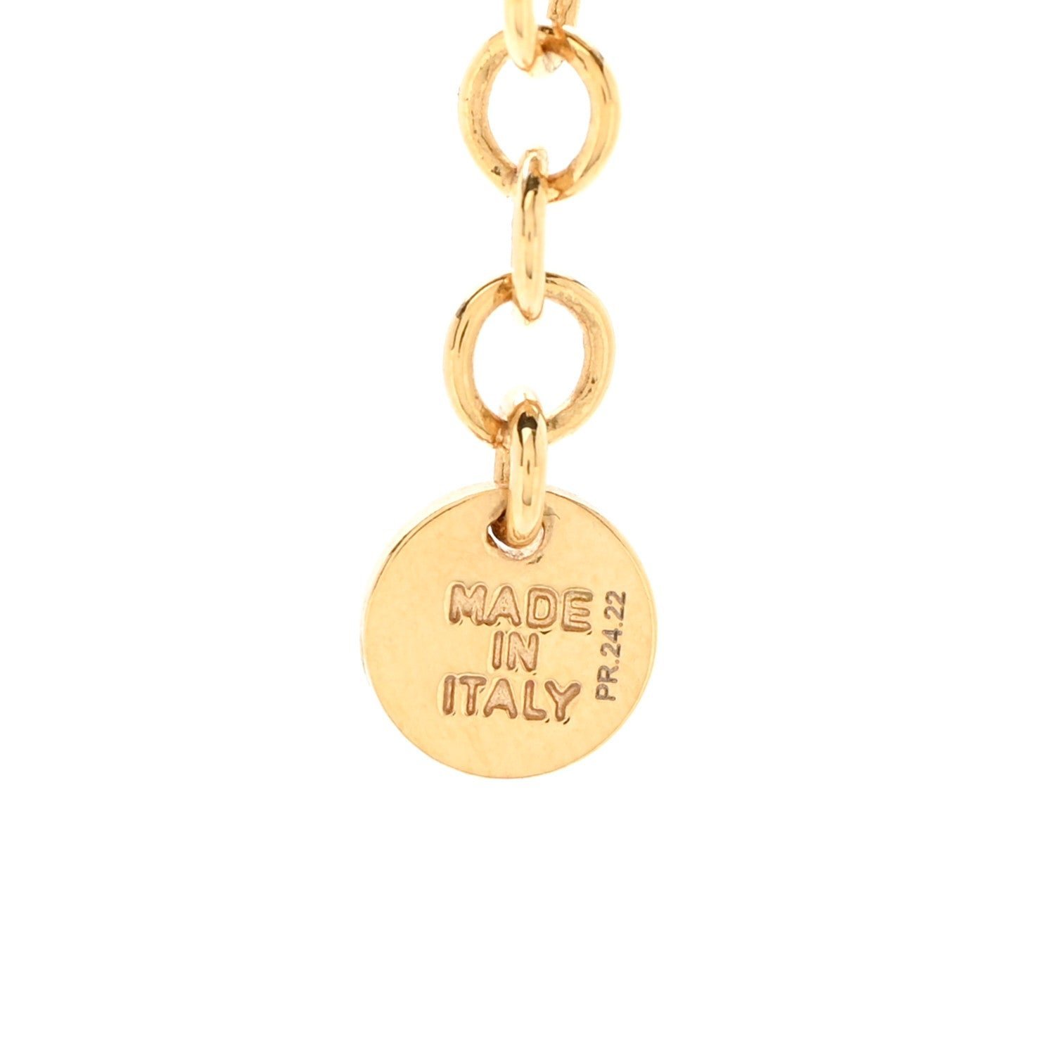 Fendi First Tennis Choker Gold-Finish Metal & Baguette Crystals - Image 6