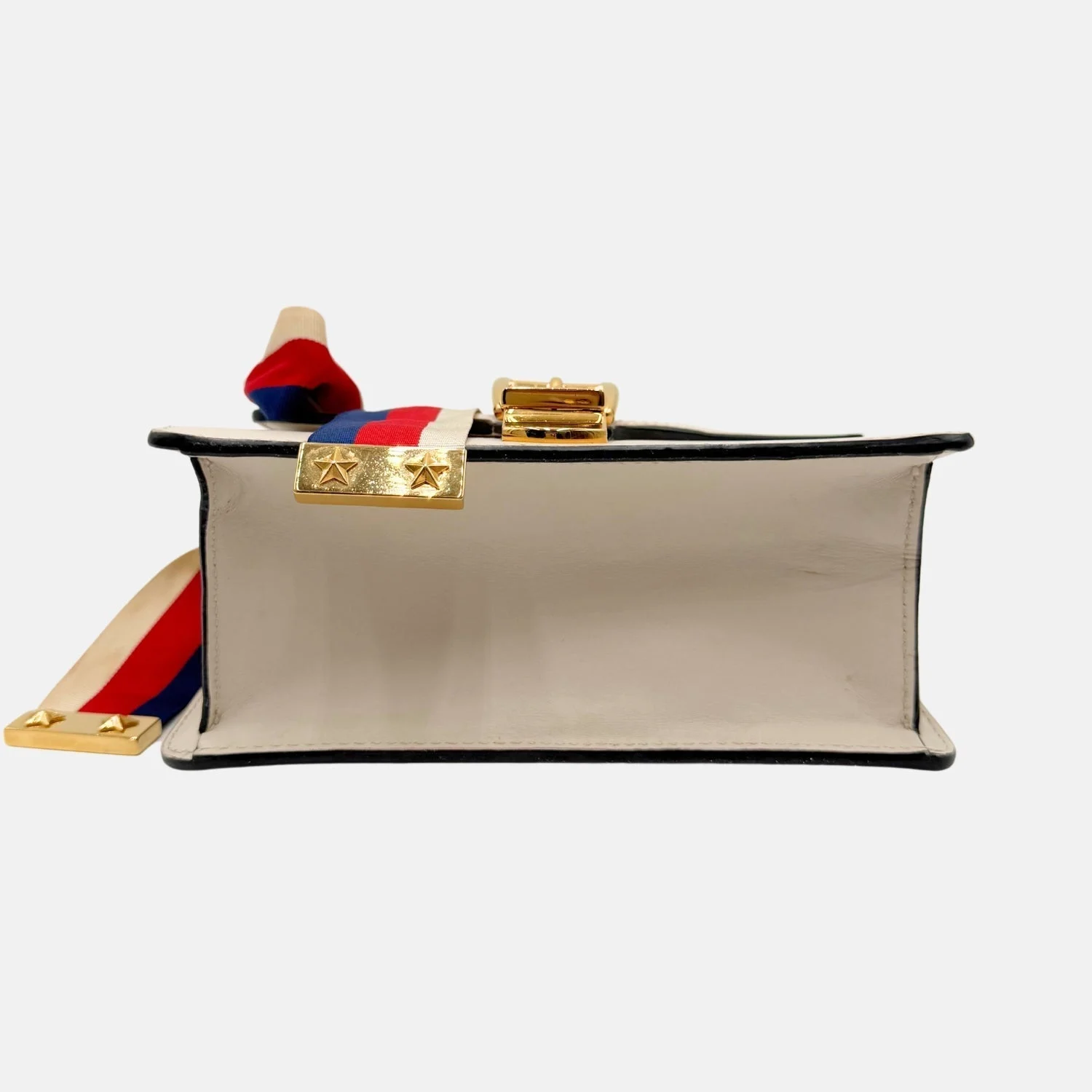 Sylvie Chain Shoulder Bag White Calfskin Mini - Image 5