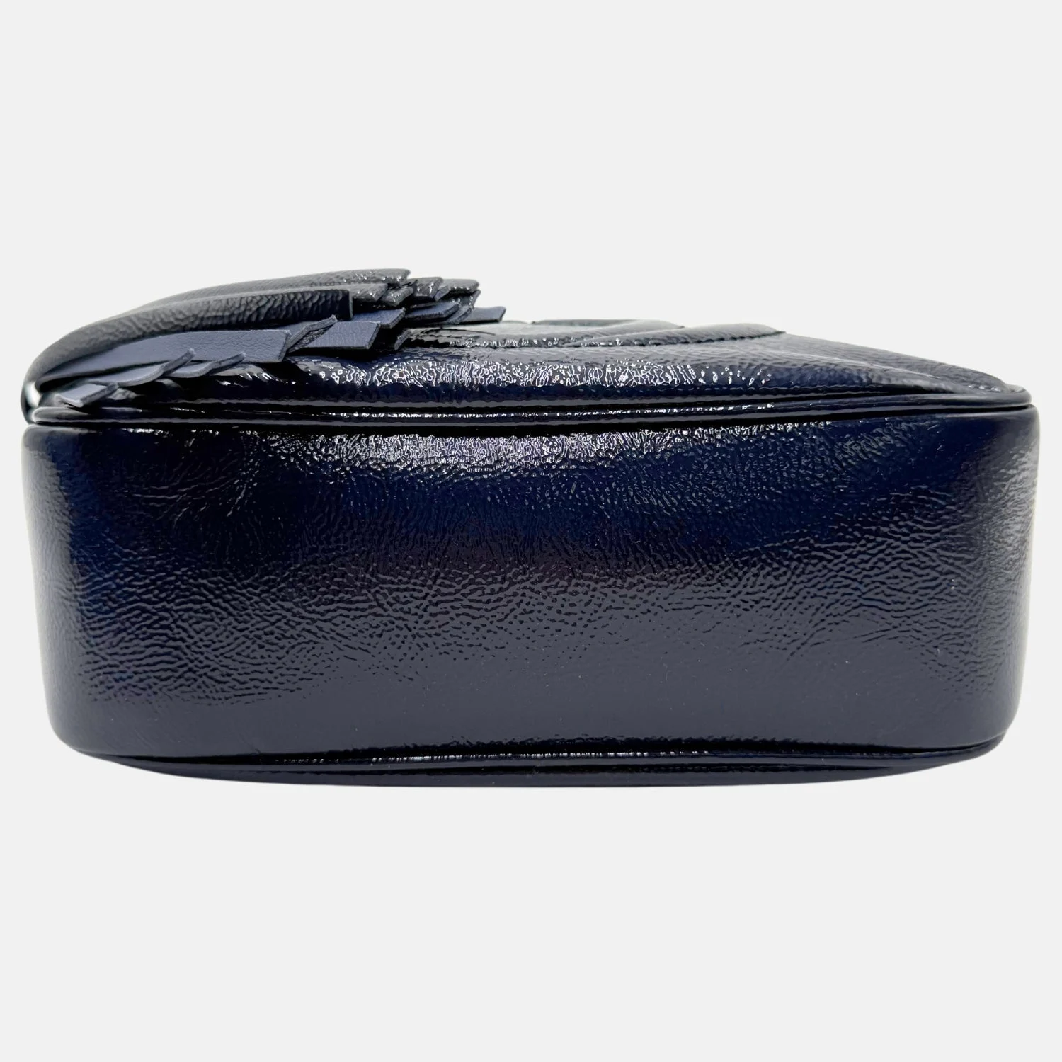 Soho Disco Shoulder Bag Navy Patent Leather Small - Image 7