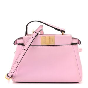 Peekaboo Micro Lavanda Shiny Nappa Satchel