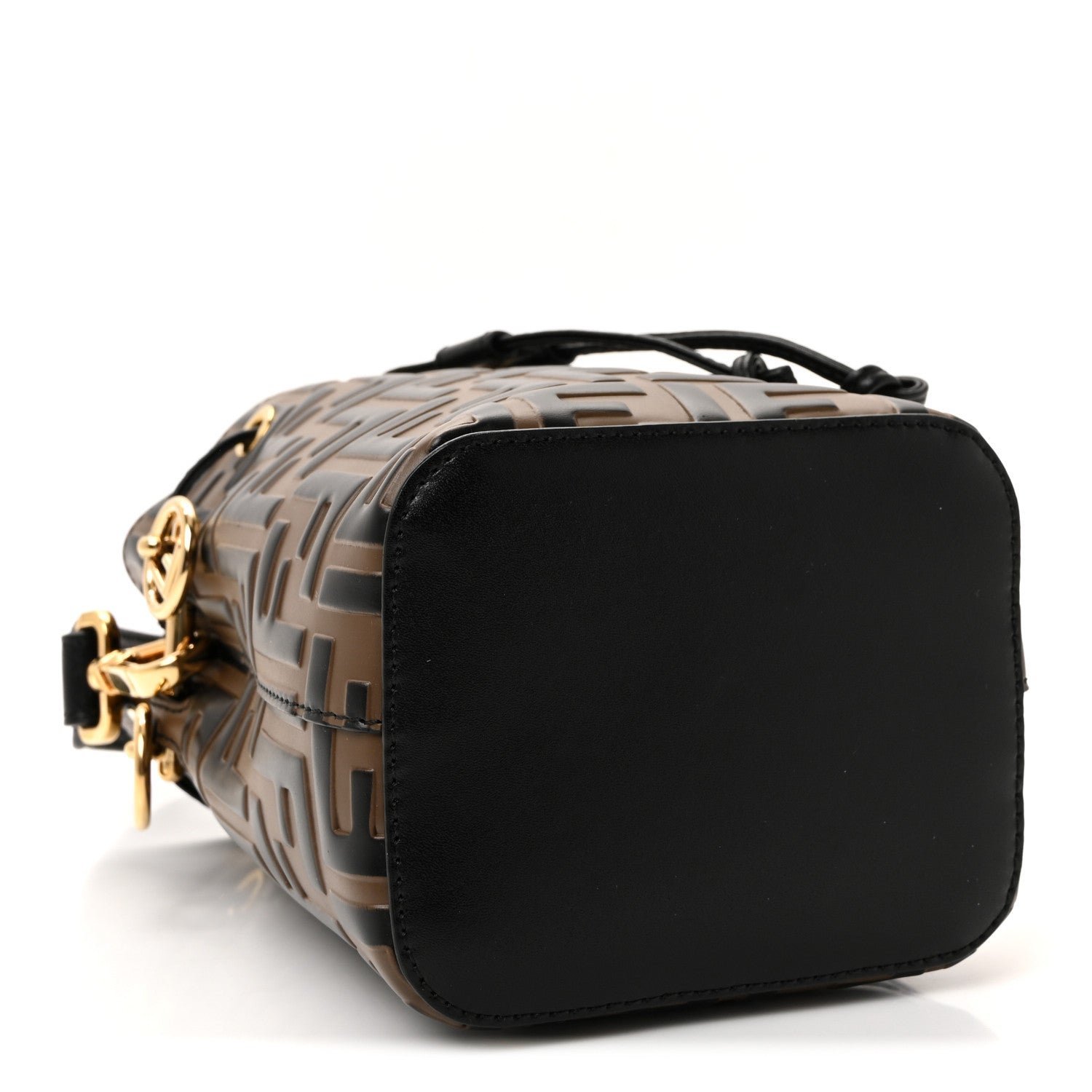 Fendi Vitello Liberty Bi-Color FF 1974 Embossed Mini Mon Tresor - Image 4