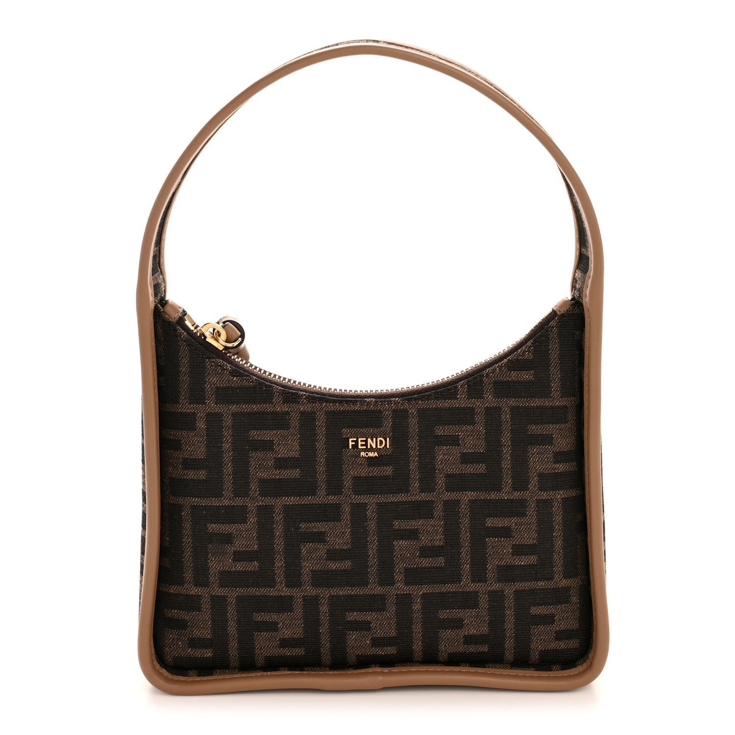 Fendi Fabric Jacquard Vitello Grace FF 1974 Mini Fendessence Shoulder Bag