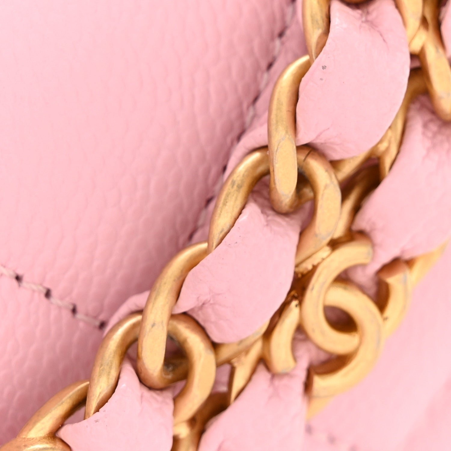 Caviar Quilted Mini Flap Light Pink - Image 13