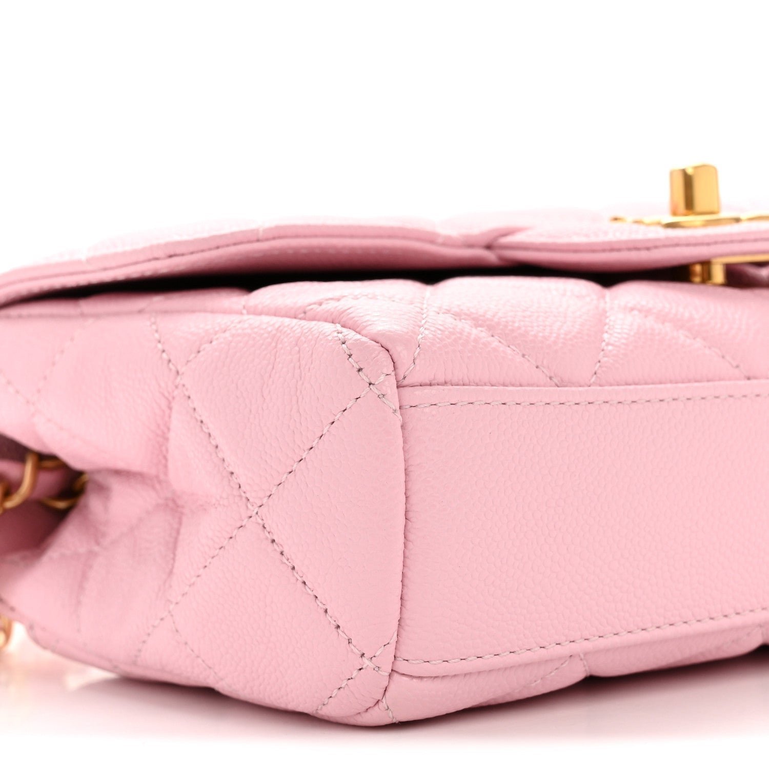 Caviar Quilted Mini Flap Light Pink - Image 9