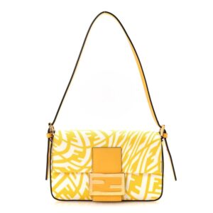 Fendi x Sarah Coleman FF Vertigo Baguette 1997 (Mimosa/White)