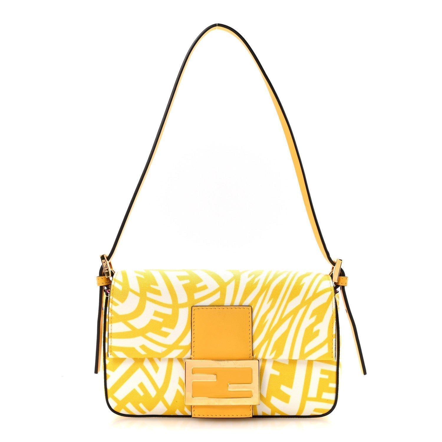 Fendi x Sarah Coleman FF Vertigo Baguette 1997 (Mimosa/White)