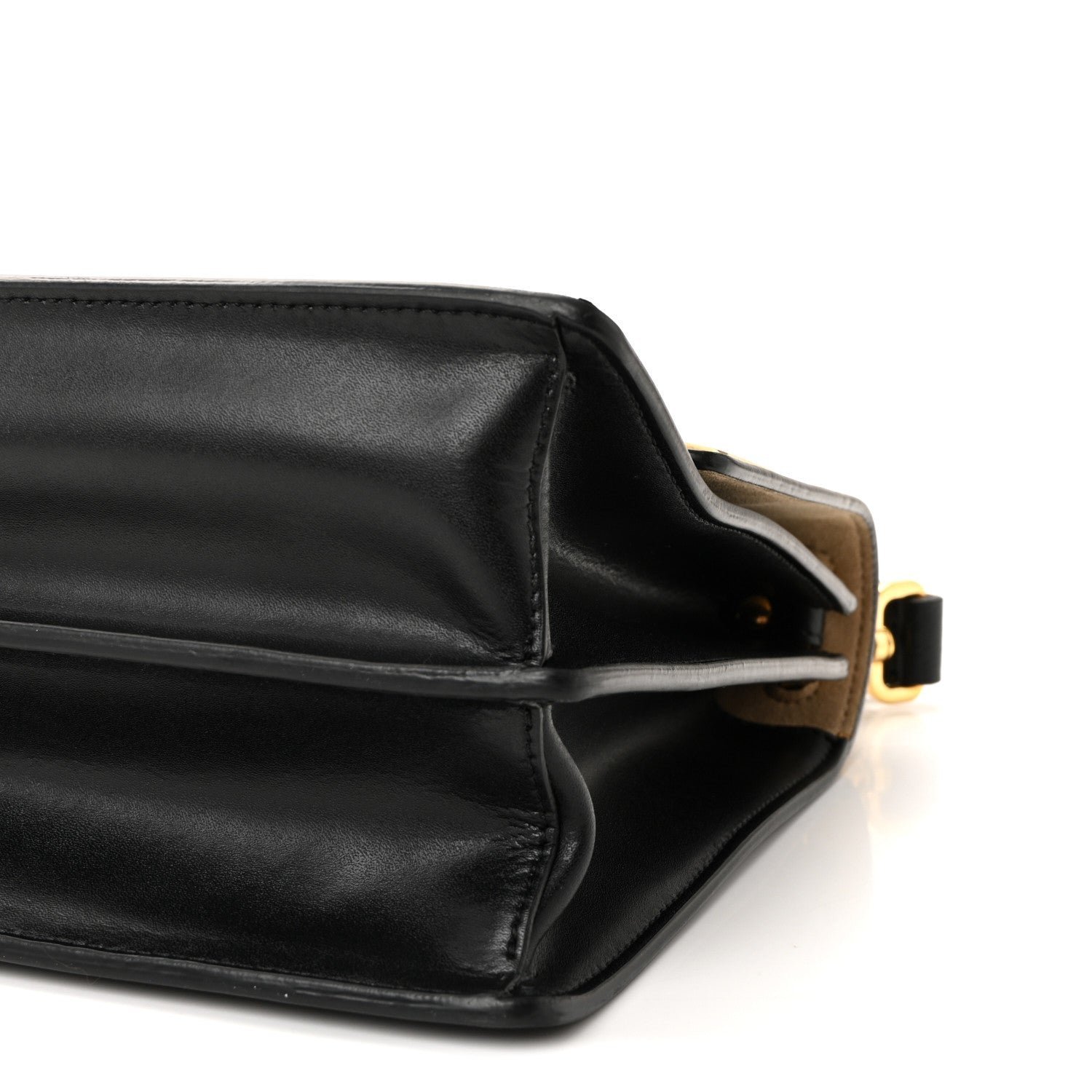 Fendi Vitello Liberty Lucido Metal Monster Eyes Studded Kan I Shoulder Bag - Image 10