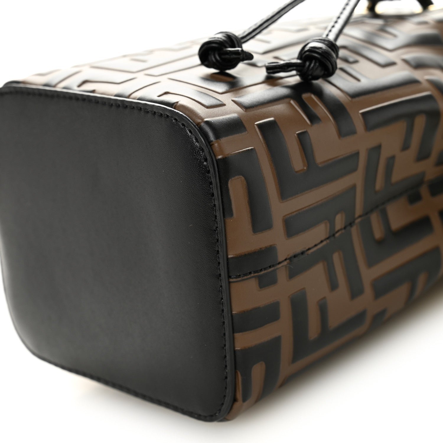 Fendi Vitello Liberty Bi-Color FF 1974 Embossed Mini Mon Tresor - Image 10