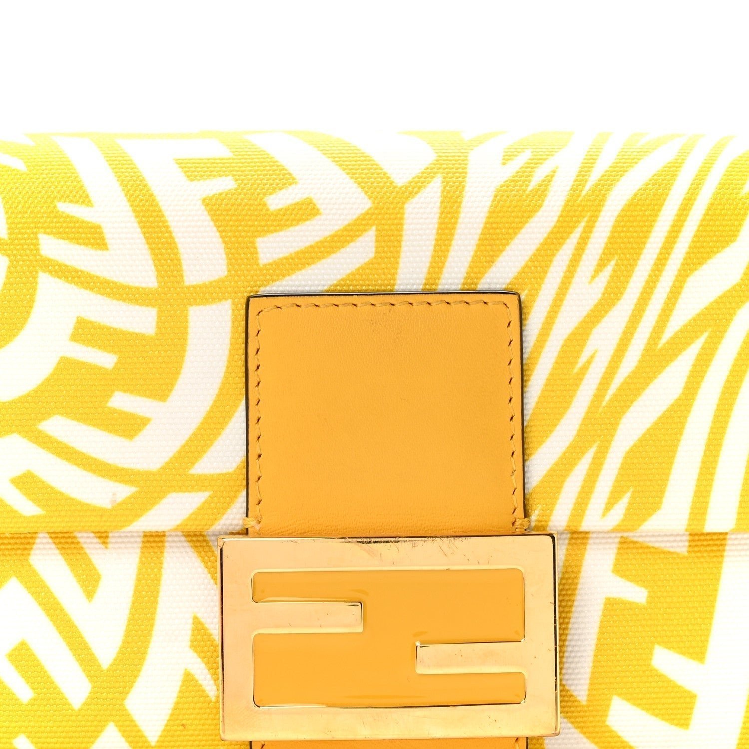 Fendi x Sarah Coleman FF Vertigo Baguette 1997 (Mimosa/White) - Image 8
