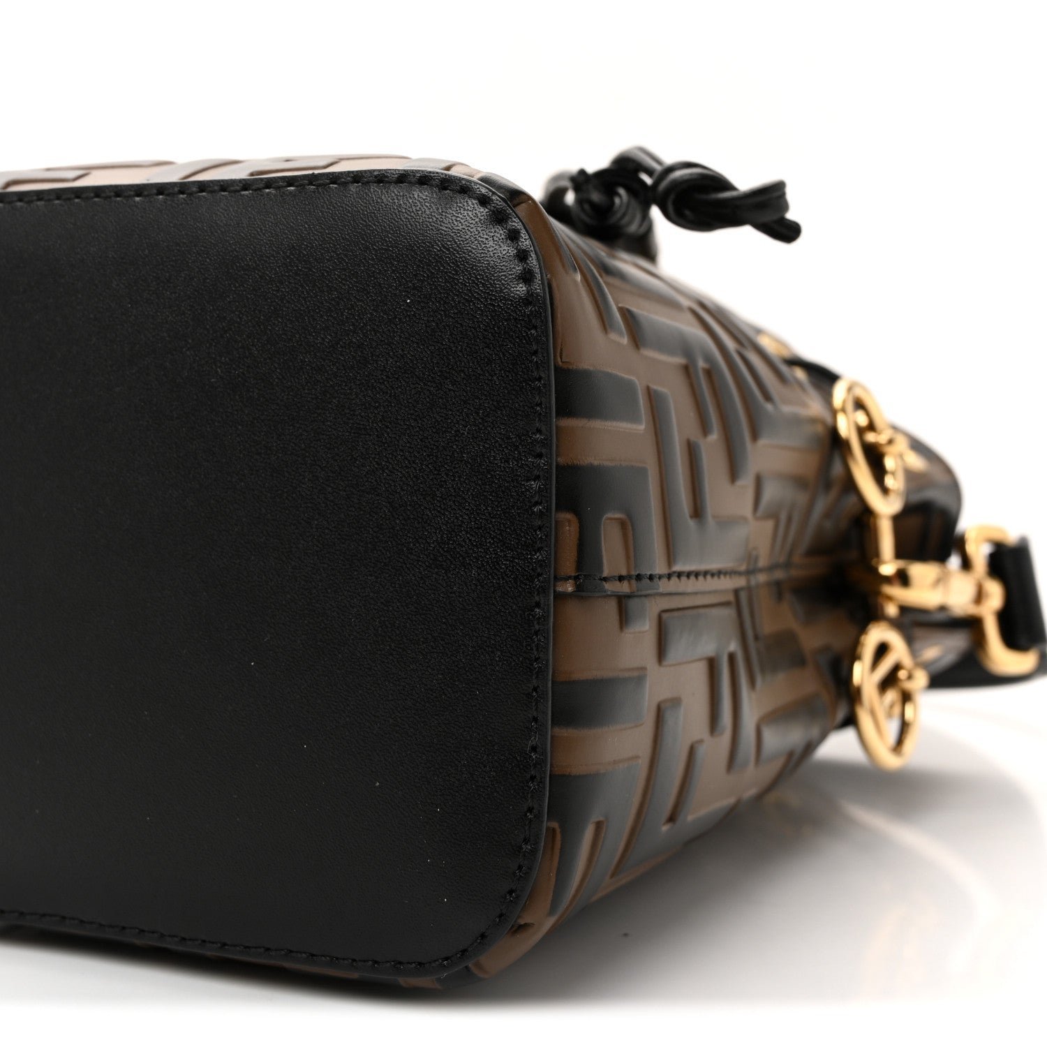 Fendi Vitello Liberty Bi-Color FF 1974 Embossed Mini Mon Tresor - Image 10