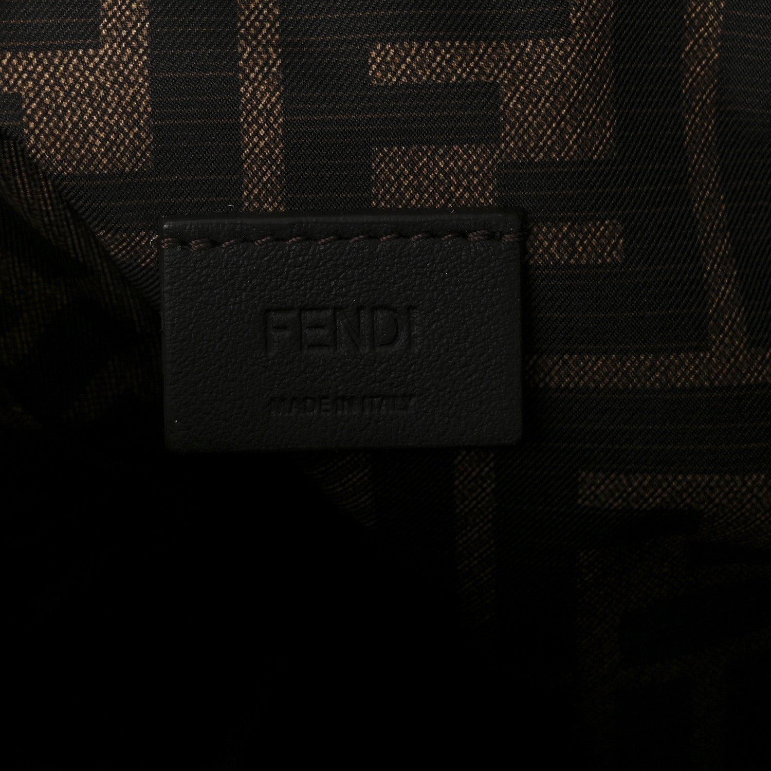 Fendi Fabric Jacquard FF 1974 Medium Trapezoid Beauty Pouch - Image 6