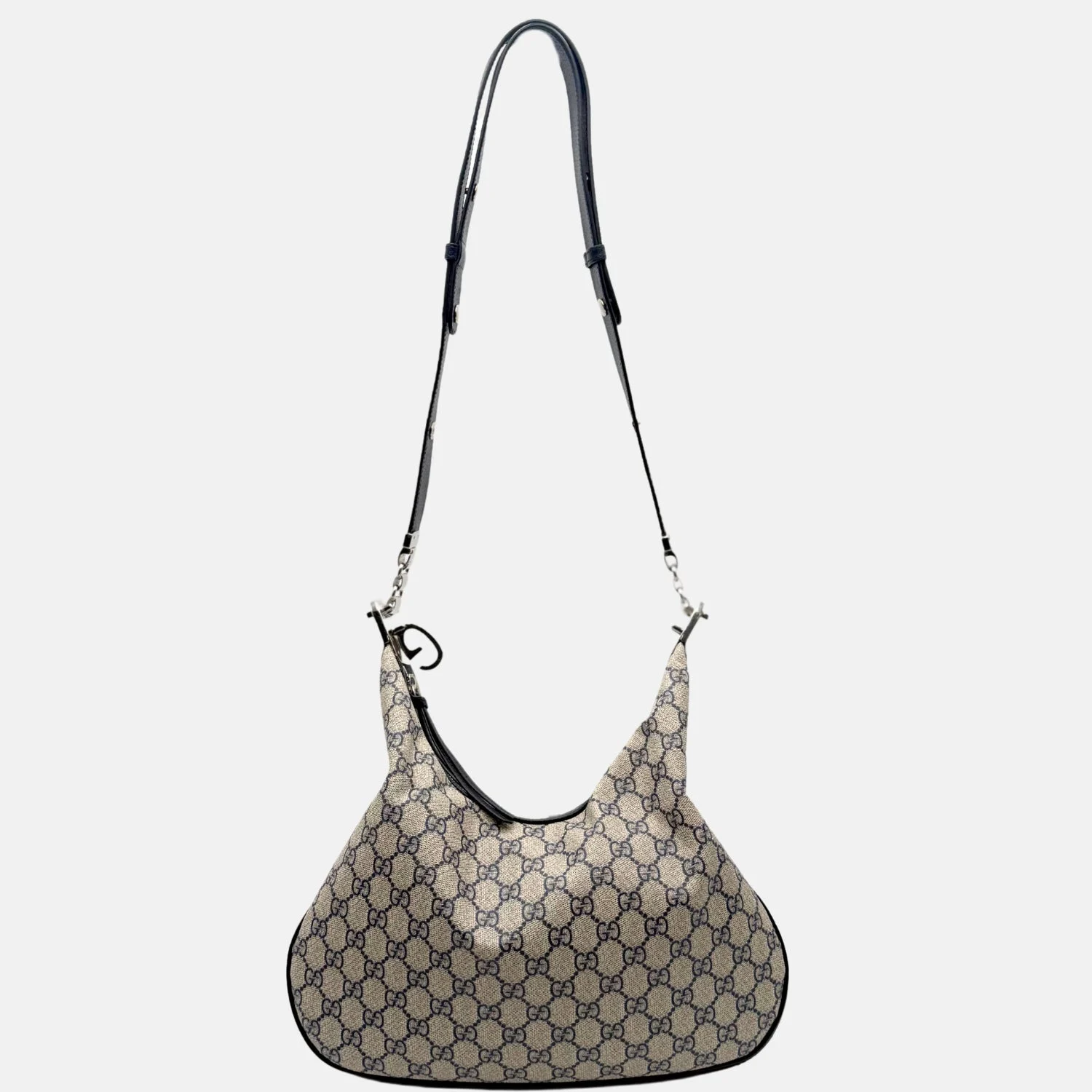 Attache Shoulder Bag Beige Supreme Monogram Calfskin Large - Image 6