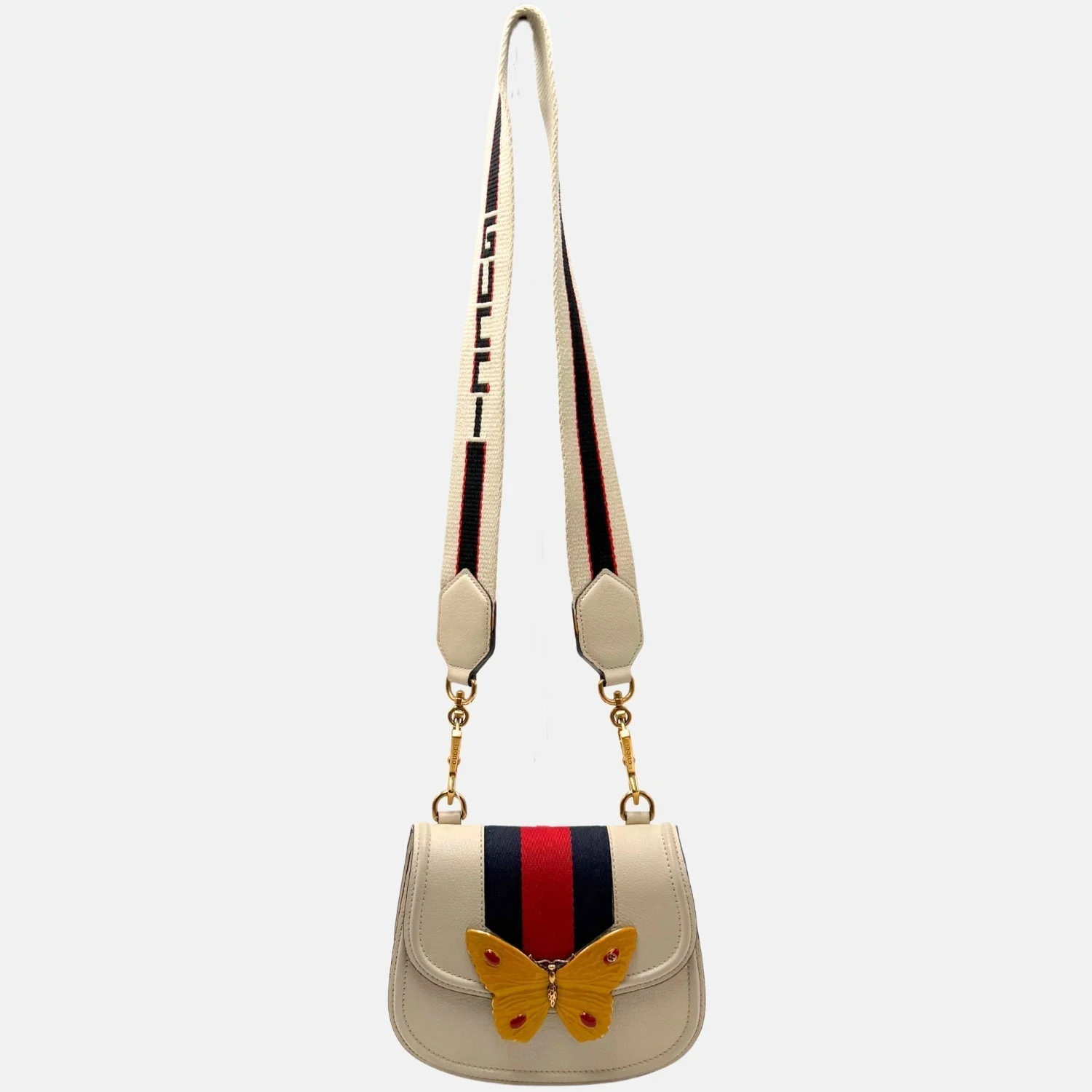 Linea Totem Butterfly Bag White Leather Small - Image 6