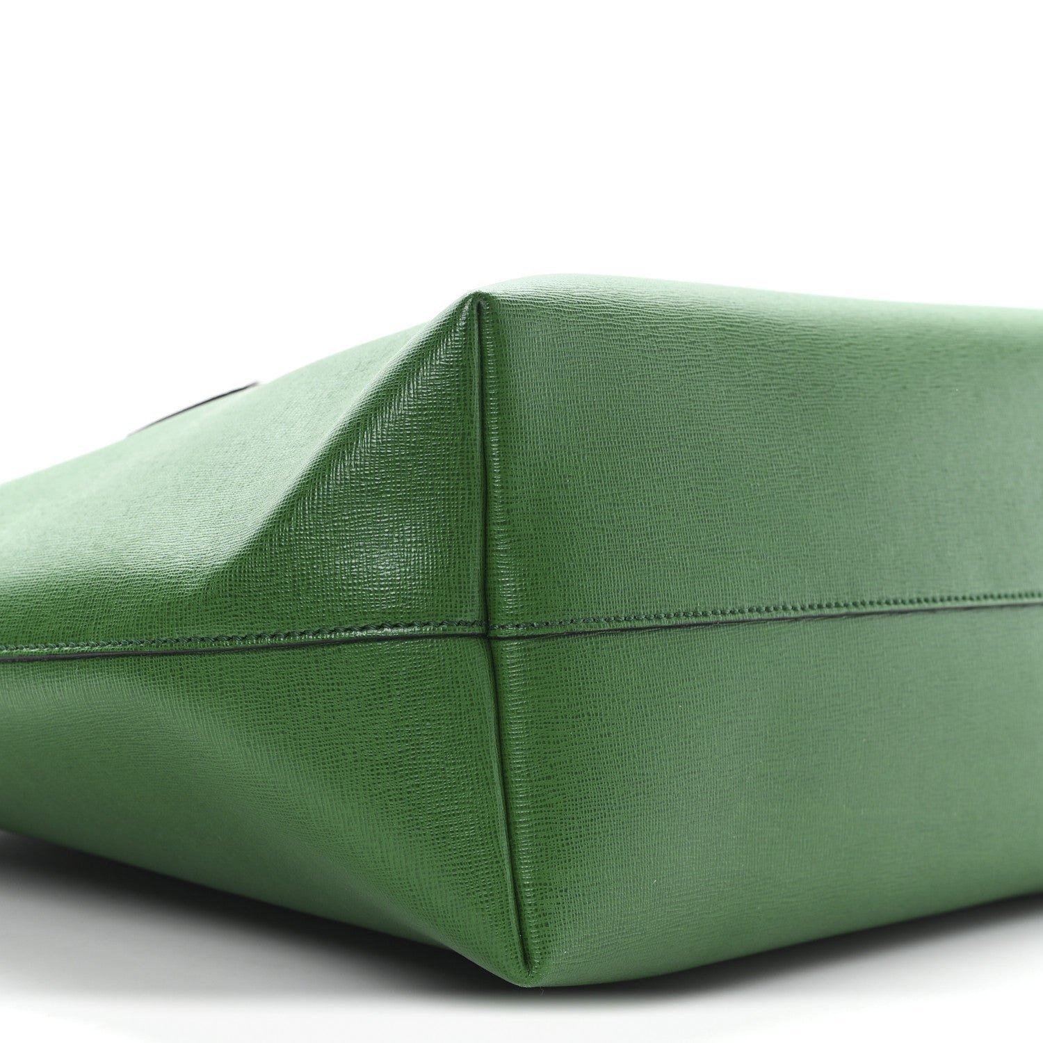 Monster Buggies Medium Roll Tote Emerald Green Textured Leather Shopper - Image 10