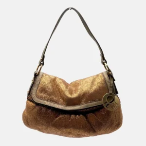 Chef Shoulder Bag Bronze Shearling