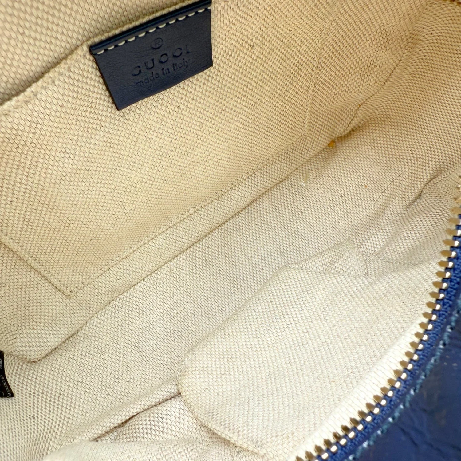 Soho Disco Shoulder Bag Navy Patent Leather Small - Image 5